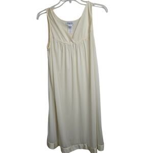 Vanity Fair Vtg Silky Slip Lace Pajama Dress Nightgown Fairycore  Lingerie S